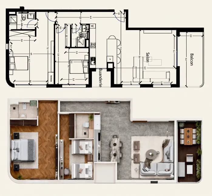 4th floor apartment 13