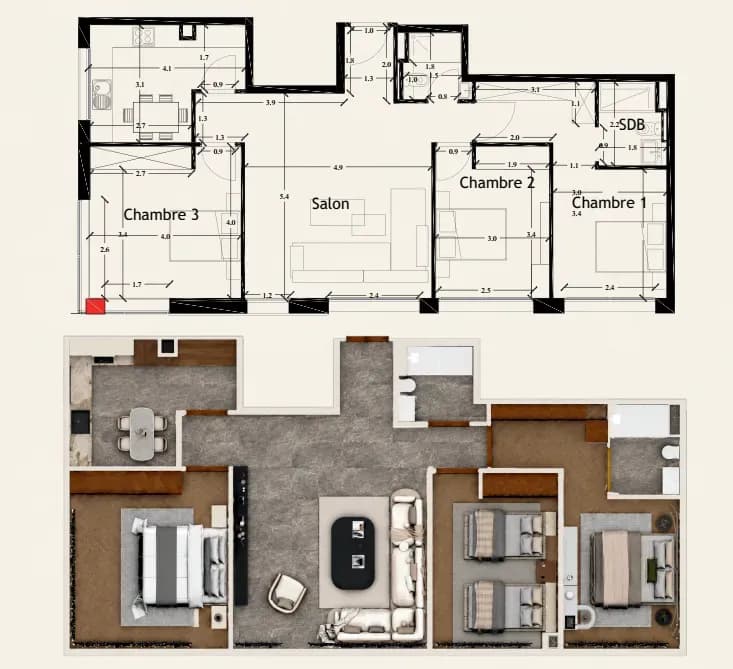 Ground floor apartment 03