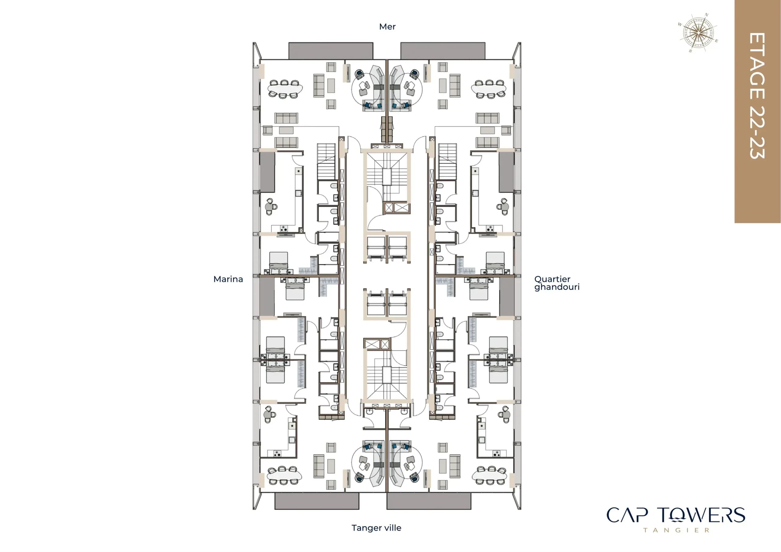 Etage 22 -23